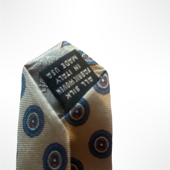 Vintage‎ Christian Dior Necktie Patterned Tie in Gold and Blue - Picture 3 of 3